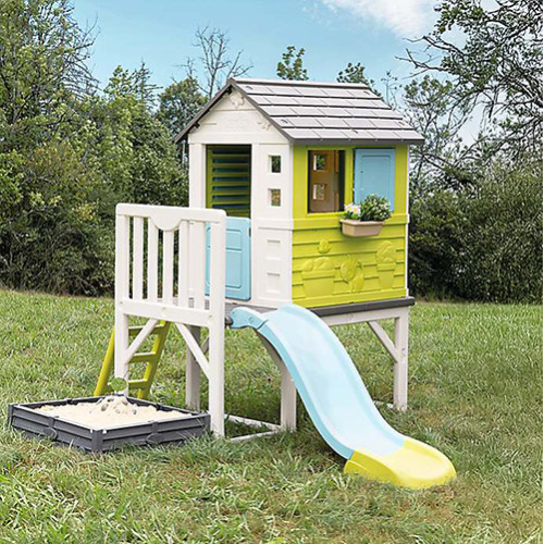 Ігровий будиночок на палях з гіркою і пісочниця-грядка купити за ціною 19 368 грн. Ігровий будиночок на палях з гіркою і пісочниця-грядка купити за ціною 19 368 грн.