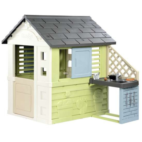 Детский игровой домик Smoby Радужный с летней кухней