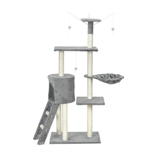 Дряпалка для кота с игрушками FunFit XL 1808-серая ✅ хорошие характеристики Дряпалка для кота с игрушками FunFit XL 1808-серая ✅ хорошие характеристики