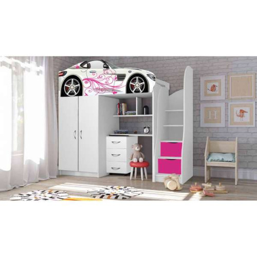 Функціональні меблі для дівчинки BED-ROOM №1 Мерседес (рожева) зі столом та шафою купити за ціною 16 874 грн. Функціональні меблі для дівчинки BED-ROOM №1 Мерседес (рожева) зі столом та шафою купити за ціною 16 874 грн.