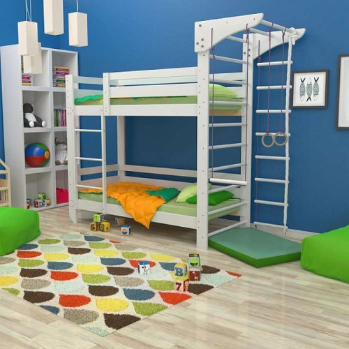 Двоярусне дитяче спортивне ліжко (babyson 10) 80x190см недорого