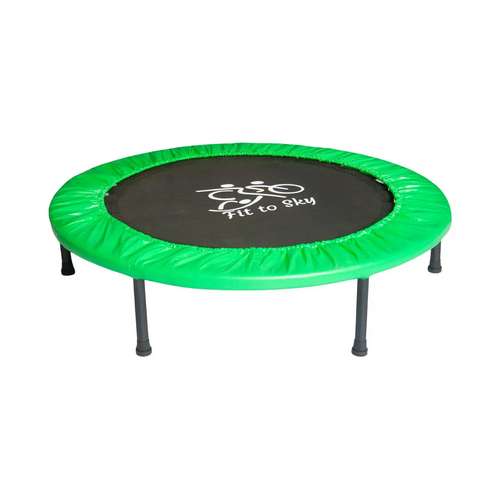 Детский складной комнатный батут FitToSky 102 см, зеленый