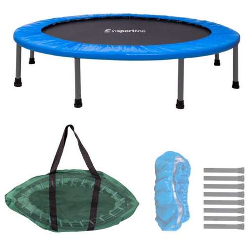 Батут inSPORTline без сетки 122 см складной синий