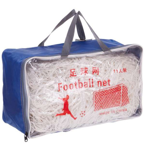 Сітка на ворота футбольні аматорська вузлова 7,32 x2,44x1,5м