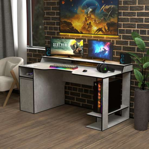 Игровой стол для геймеров Rasin RS-28 черный+желтый (кромка разного цвета) с полочкой для монитора и тумбой ✅ хорошие характеристики Игровой стол для геймеров Rasin RS-28 черный+желтый (кромка разного цвета) с полочкой для монитора и тумбой ✅ хорошие характеристики фото4