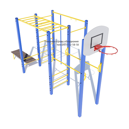 Гимнастический комплекс "Спортишка" на металлических столбах