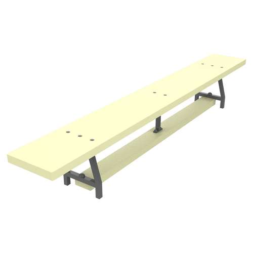 Гимнастическая скамейка 30х30см для спортзала белого цвета