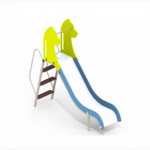 Дитяча гірка вулична мала, колір блакитний висота 900мм