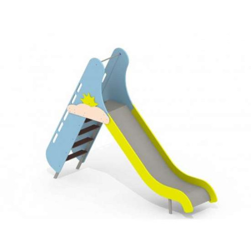 Детская горка металлическая для малышей в садике