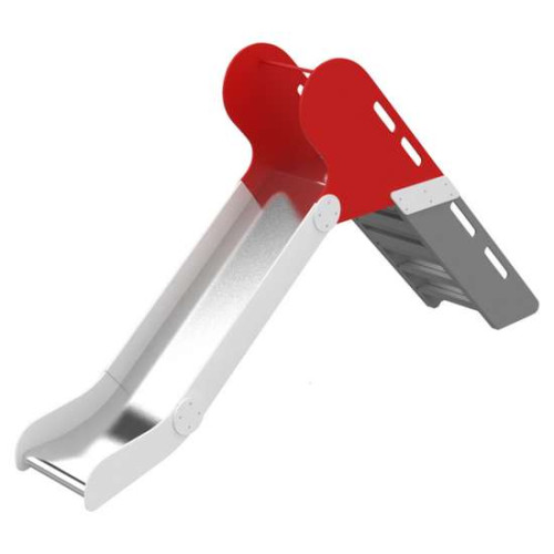 Горка детская уличная Кошка высота спуска 90см бело-красная 