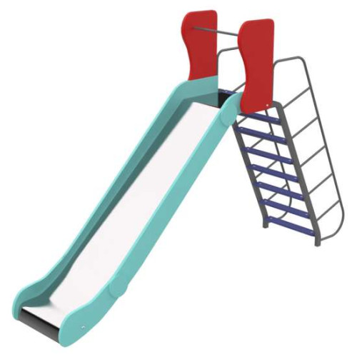 Уличная горка Ласточка высота спуска 90см красно-голубая детская 