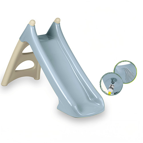 Детская горка Smoby с водным эффектом 90 см голубовато-бежевая
