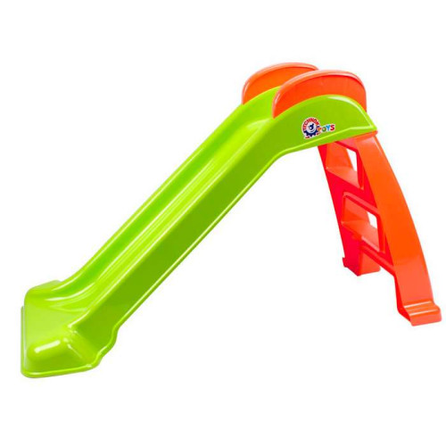 Дитяча гірка зелено-помаранчева 120 см