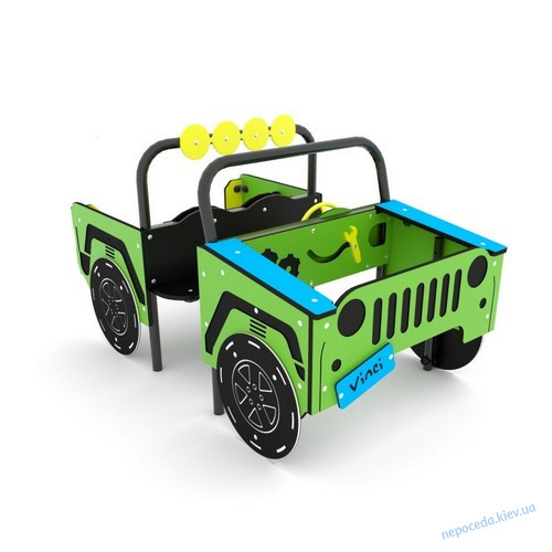 Дитячий ігровий елемент Джип на майданчик з пластику hdpe