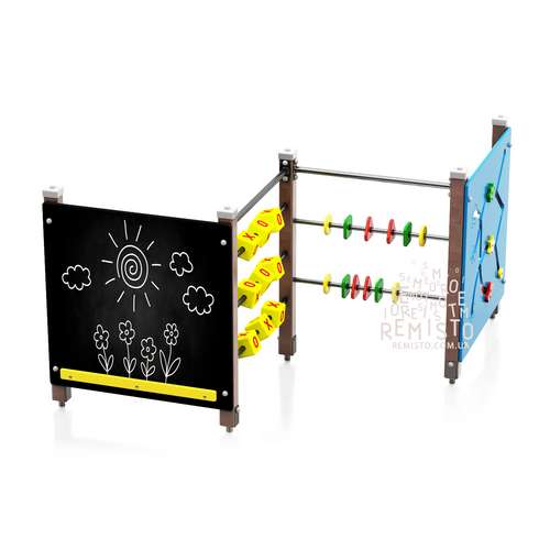 Развивающая панель со счетами и доской для рисования на детскую игровую площадку Развивающая панель со счетами и доской для рисования на детскую игровую площадку