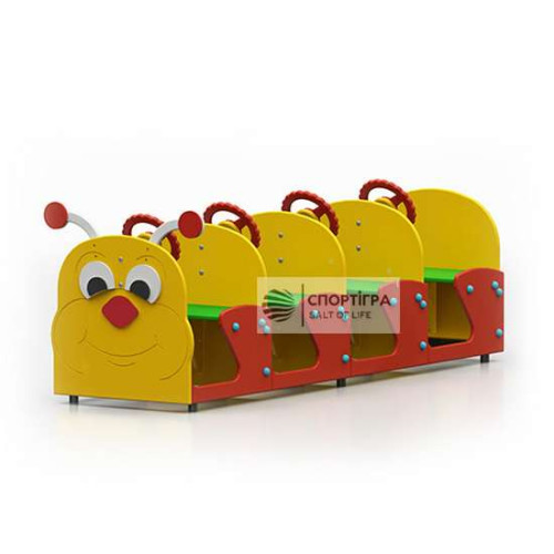 Детская игровая Скамейка детская Гусеница