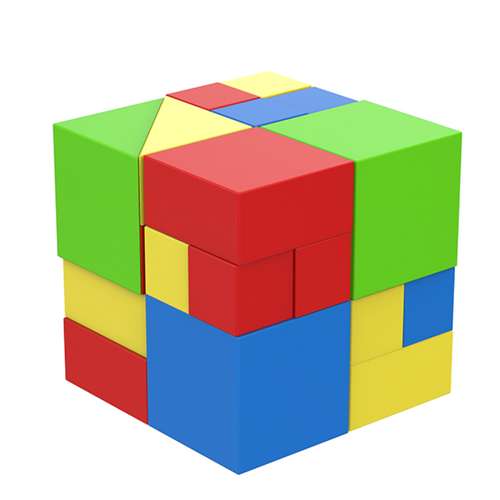 М’який ігровий конструктор Куб
