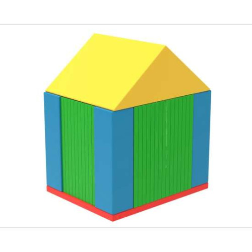 Дитячий ігровий м'який модульний Будиночок різнокольоровий