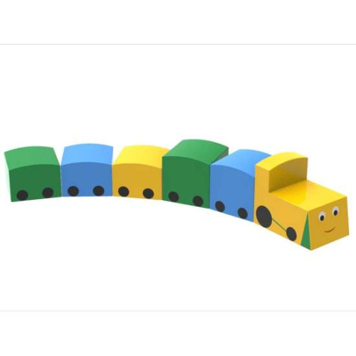 Дитячий ігровий модульний набір Поїзд різнокольоровий