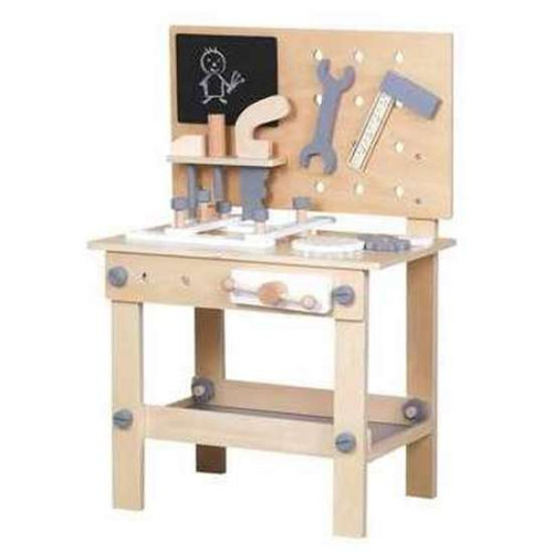 Детский развивающий деревянный верстак для мальчиков с инструментами