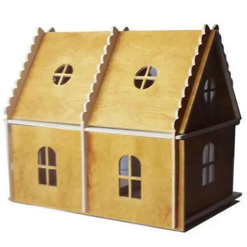 Деревянный домик для любимой куклы