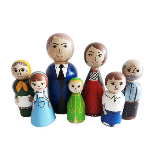 Набор деревянных кукол Игра "Семья"