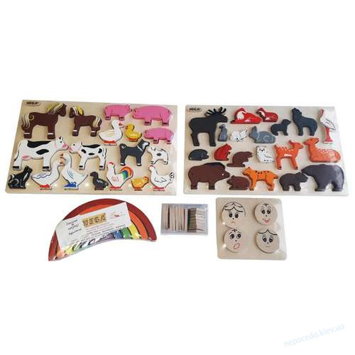 Набор дидактического материала Инклюзия эконом деревянный