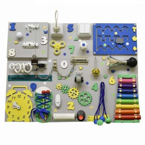 Детский развивающий Большой бизиборд Умный старт