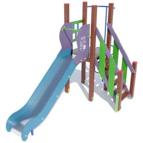 Ігровий дитячий комплекс "Однобаштовий Лайт" з гіркою для вулиці Ігровий дитячий комплекс "Однобаштовий Лайт" з гіркою для вулиці