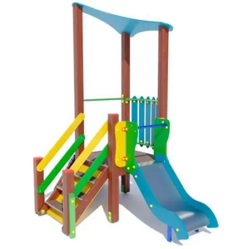 Ігровий комплекс гірка Колобок з пластика hdpe Ігровий комплекс гірка Колобок з пластика hdpe