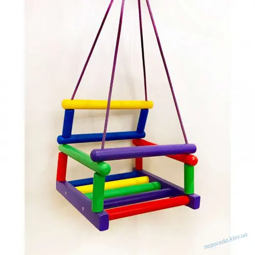 Гойдалки для малюків з бортиком та спинкою