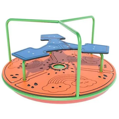 Дитяча вулична карусель велика із сучасного пластику