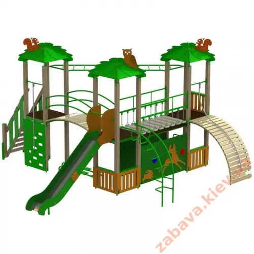 Дитячий ігровий комплекс "Лісовий" для майданчика