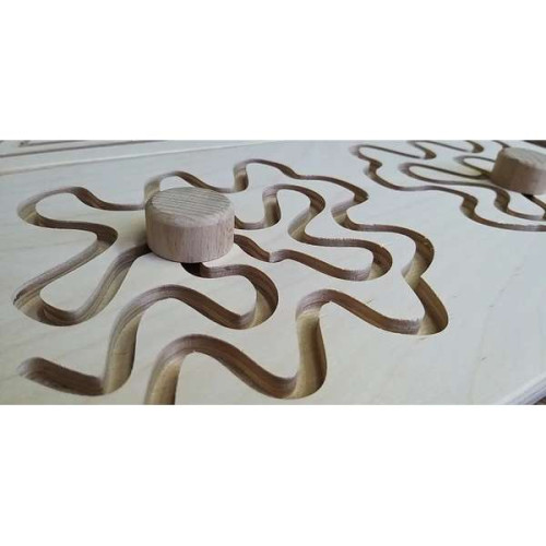 Развивающая доска для мозжечковой и межполушаровой стимуляции игрушка из дерева