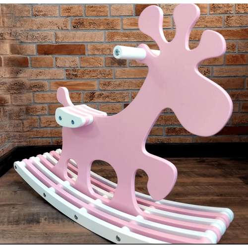 Детская игрушка качалка-каталка Олененка розовая ✅ хорошие характеристики Детская игрушка качалка-каталка Олененка розовая ✅ хорошие характеристики