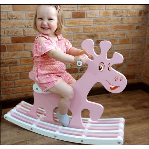 Детская игрушка качалка-каталка Олененка розовая ✅ хорошие характеристики Детская игрушка качалка-каталка Олененка розовая ✅ хорошие характеристики