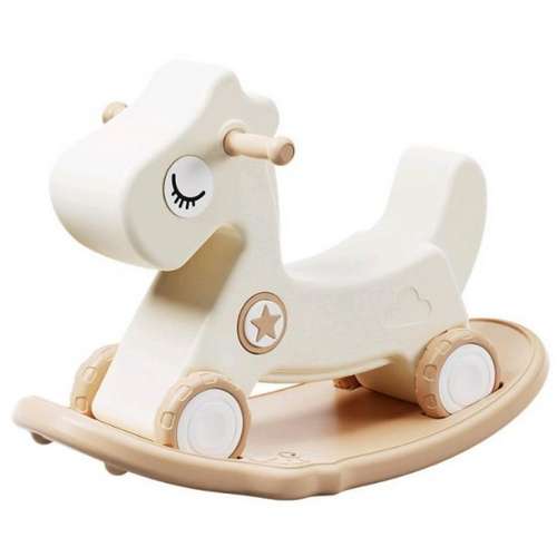 Лошадка качели 4в1 с колесами и балансиром 48x34x64 см