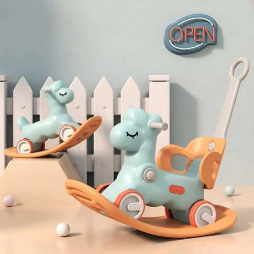 Лошадка-качалка 3в1 Sheepy оранжево-бирюзовая детская