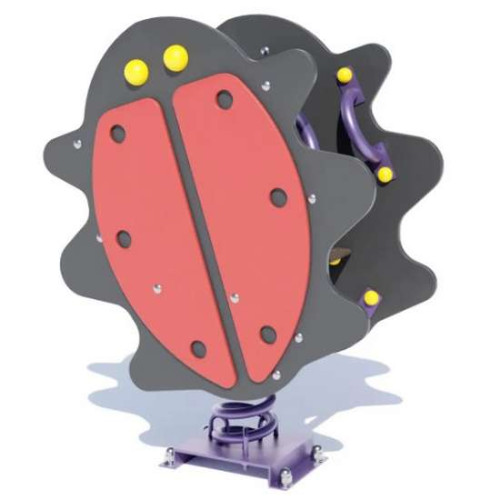 Качалка качели на пружине Жук коровка для детей Качалка качели на пружине Жук коровка для детей