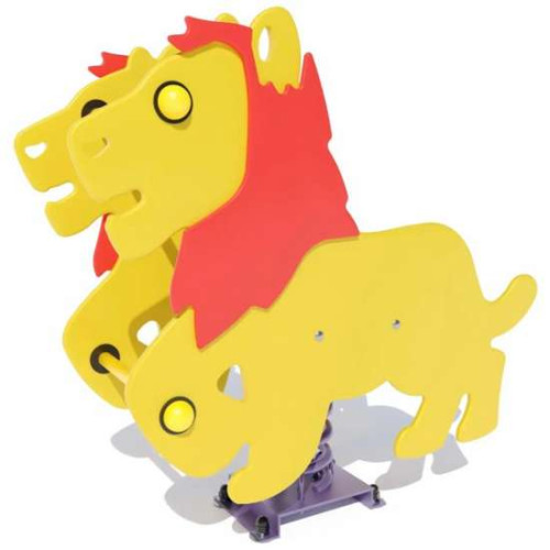 Дитячі гойдалки на пружині Лев жовтий