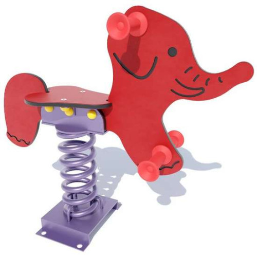 Качели на пружинке Слон из пластика HDPE Качели на пружинке Слон из пластика HDPE