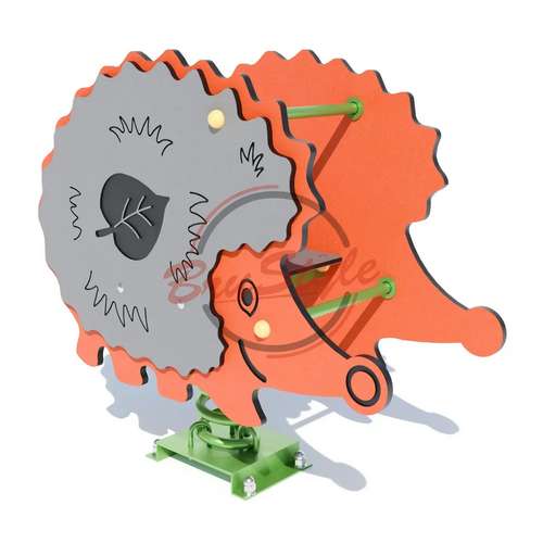 Качалка на пружине "Ежик" из HDPE пластика уличная Качалка на пружине "Ежик" из HDPE пластика уличная