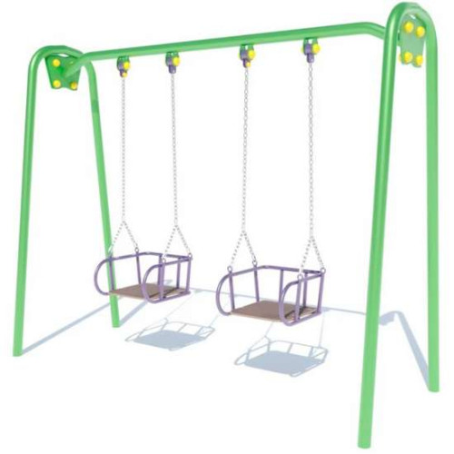 Уличные детские качели двойные на цепях DIO312.3 большие