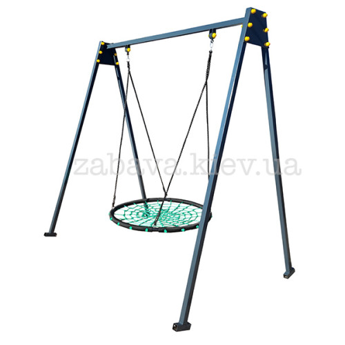Большие Качели гнездо 120см на металлическом каркасе уличные