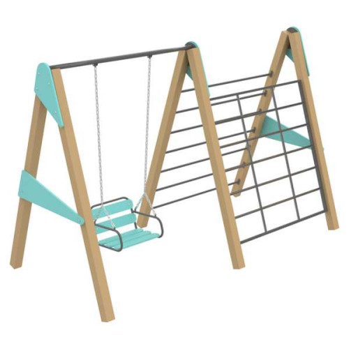 Качели детские Микс с дополнением для улицы купить