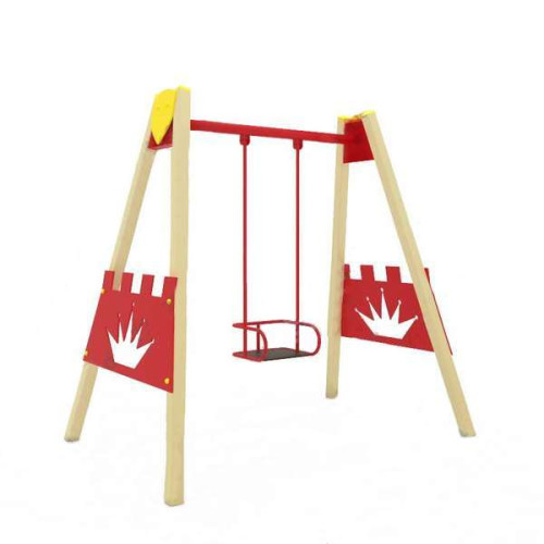 Уличные качели Крепость-1 одноместные для детей и взрослых