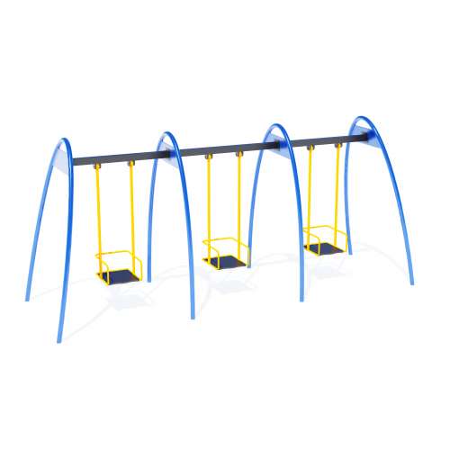 Детские уличные качели тройные СГ-008