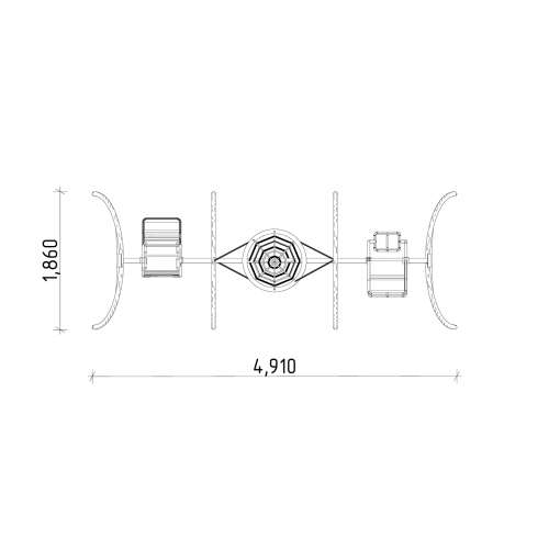 Дитячі вуличні гойдалки потрійні універсальні СГ-013 купити за ціною 67 895 грн. Дитячі вуличні гойдалки потрійні універсальні СГ-013 купити за ціною 67 895 грн.