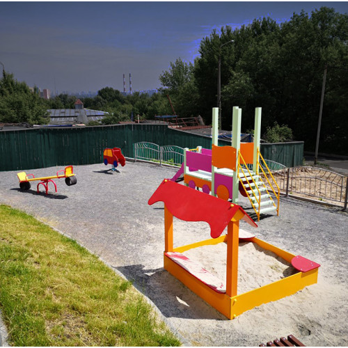 Дитячий майданчик Поїзд Качалка джип Балансир Пісочниця 5 елементів для вулиці Дитячий майданчик Поїзд Качалка джип Балансир Пісочниця 5 елементів для вулиці