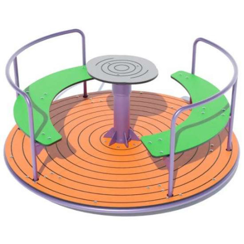 Гойдалка Карусель Крендель вулична із пластику HDPE на дитячий майданчик